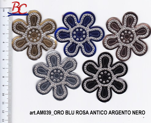 AM039_ORO BLU ROSA ANTICO ARGENTO NERO